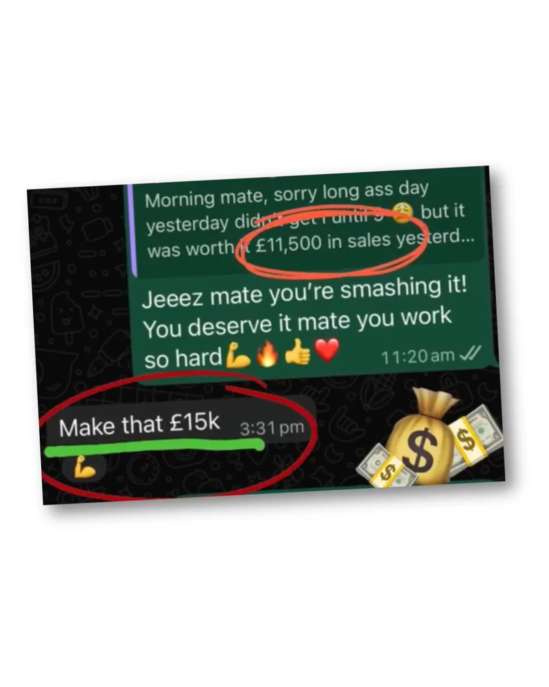 £15K in sales in a single day