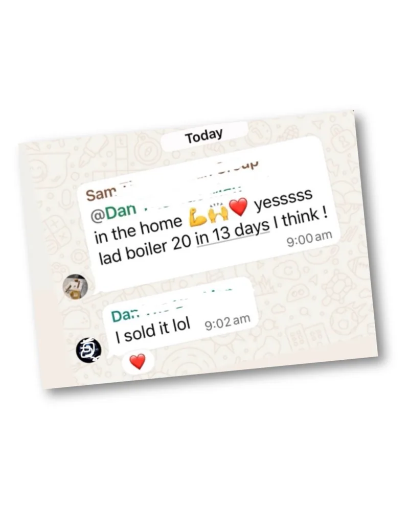 20 boilers in 13 days