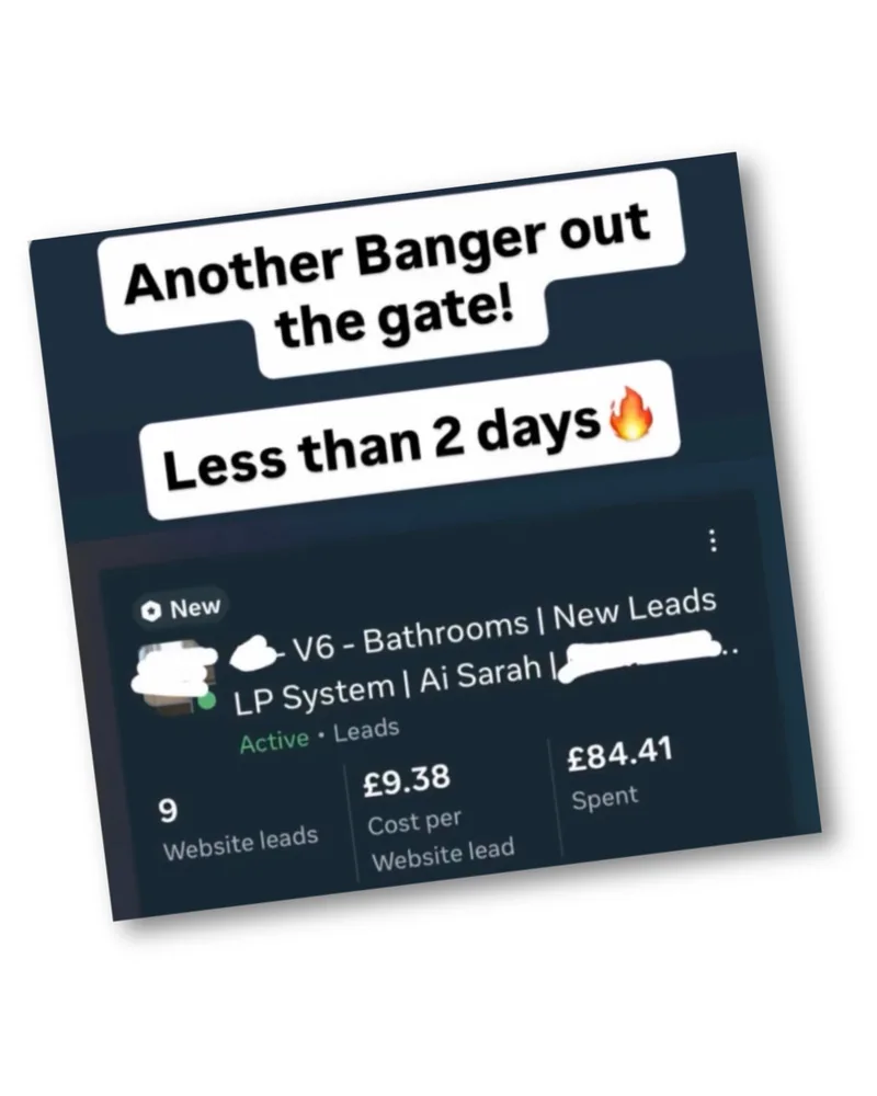 9 leads in less than 2 days