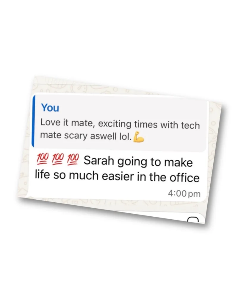 Ai sarah is making life in the office so much easier