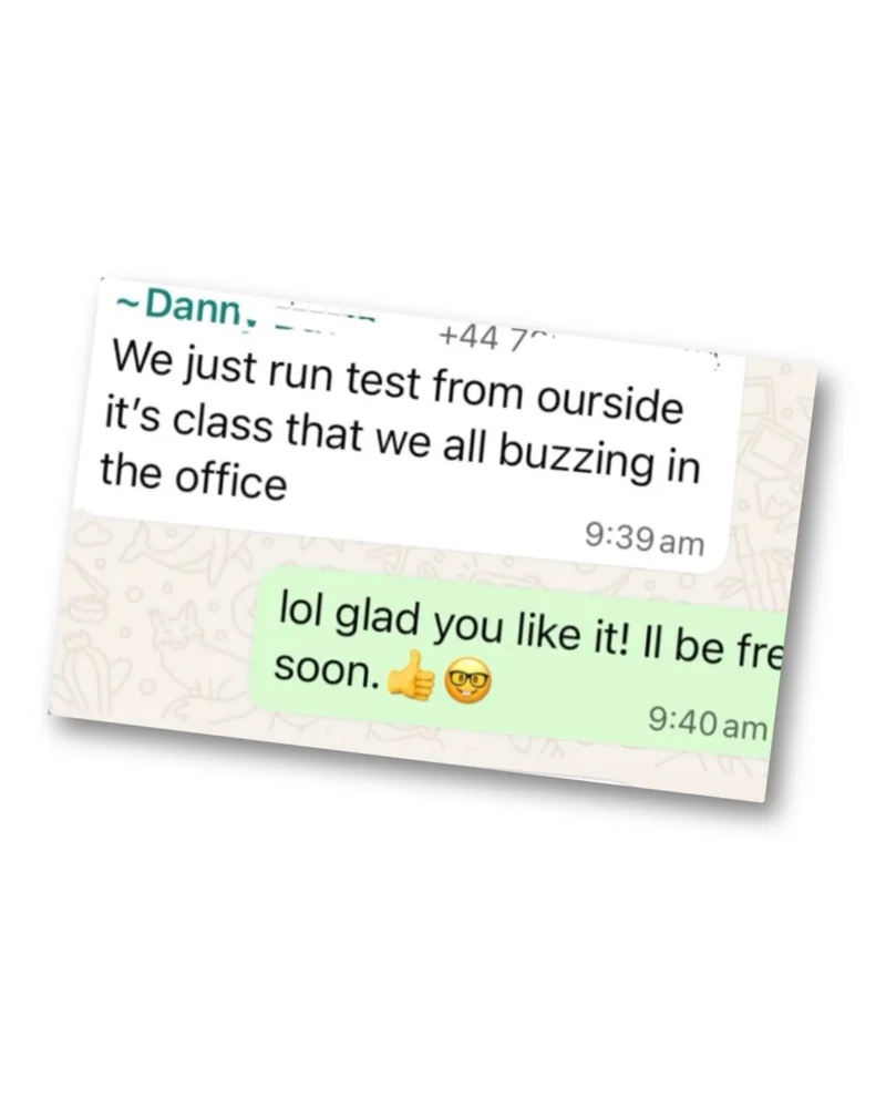 Clients testing the ai and their buzzing!