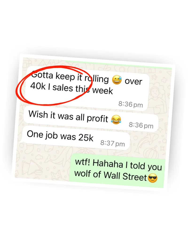 Over £40k in sales this week