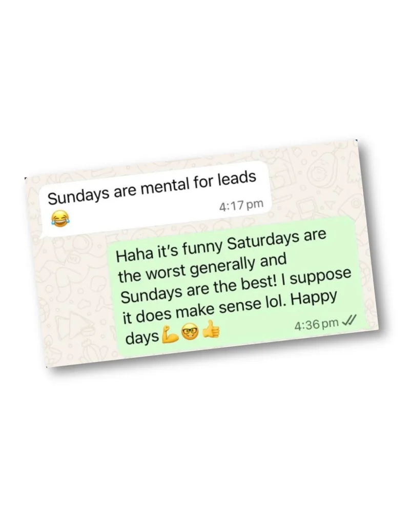 Sundays are mental for leads!